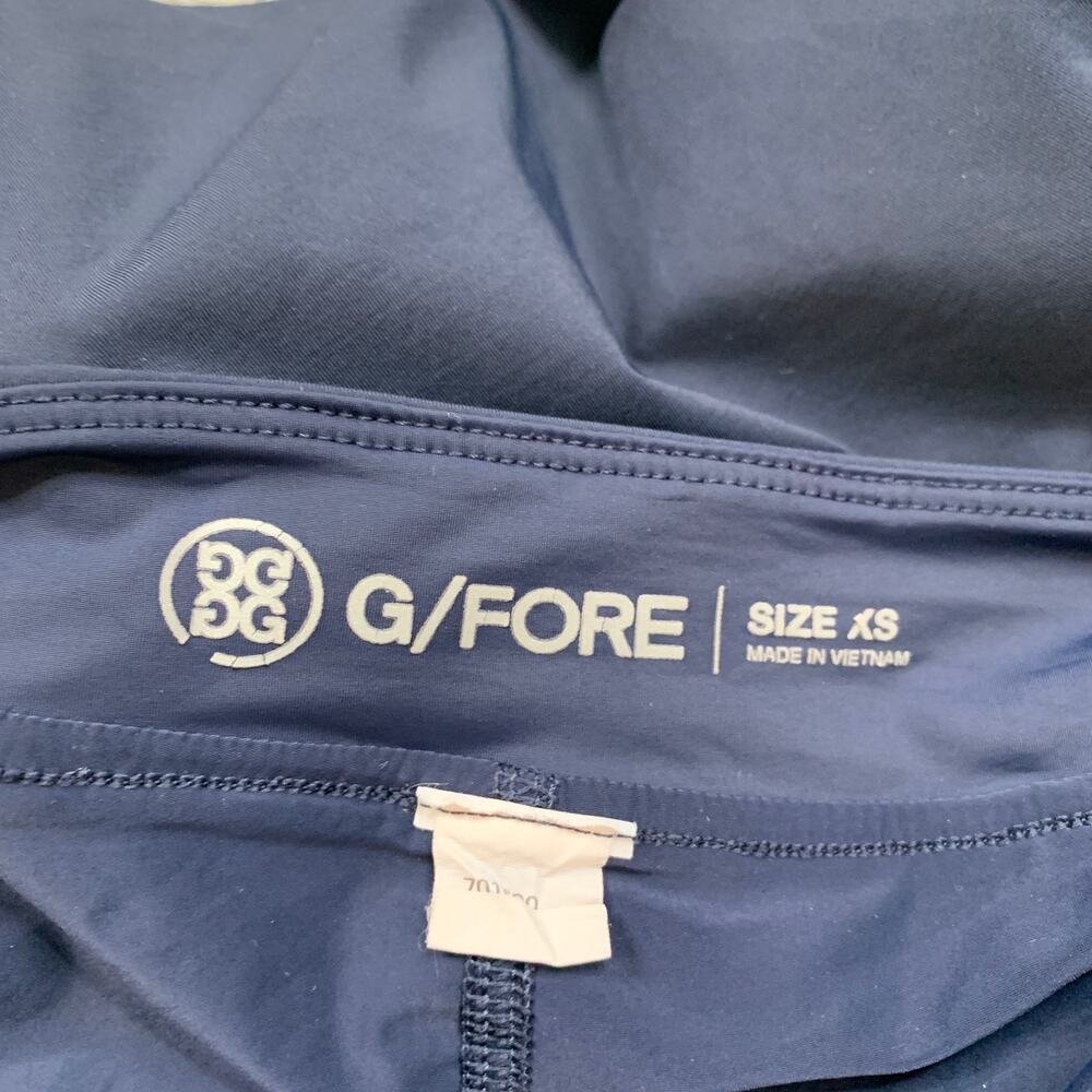G/Fore Skort Womens XS Extra Small Blue Tech A Line Pull Up Zip Pockets Golf - Picture 7 of 11